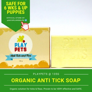 Playpets Anti Tick and Flea Soap for Dogs and Cats (135g)teasy7