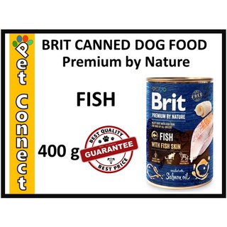Free Shipping COD✲☏Brit Premium by Nature Canned Dog Food FISH 400g