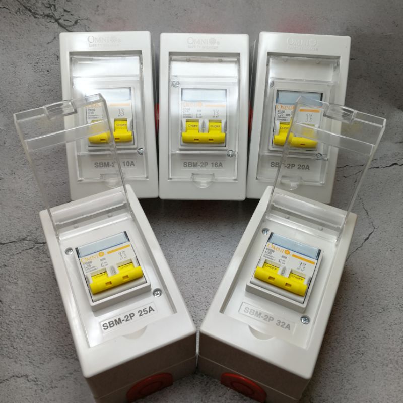 Omni Mini Safety Circuit Breaker (Rail Type) w/ Enclosure SBM2P10A