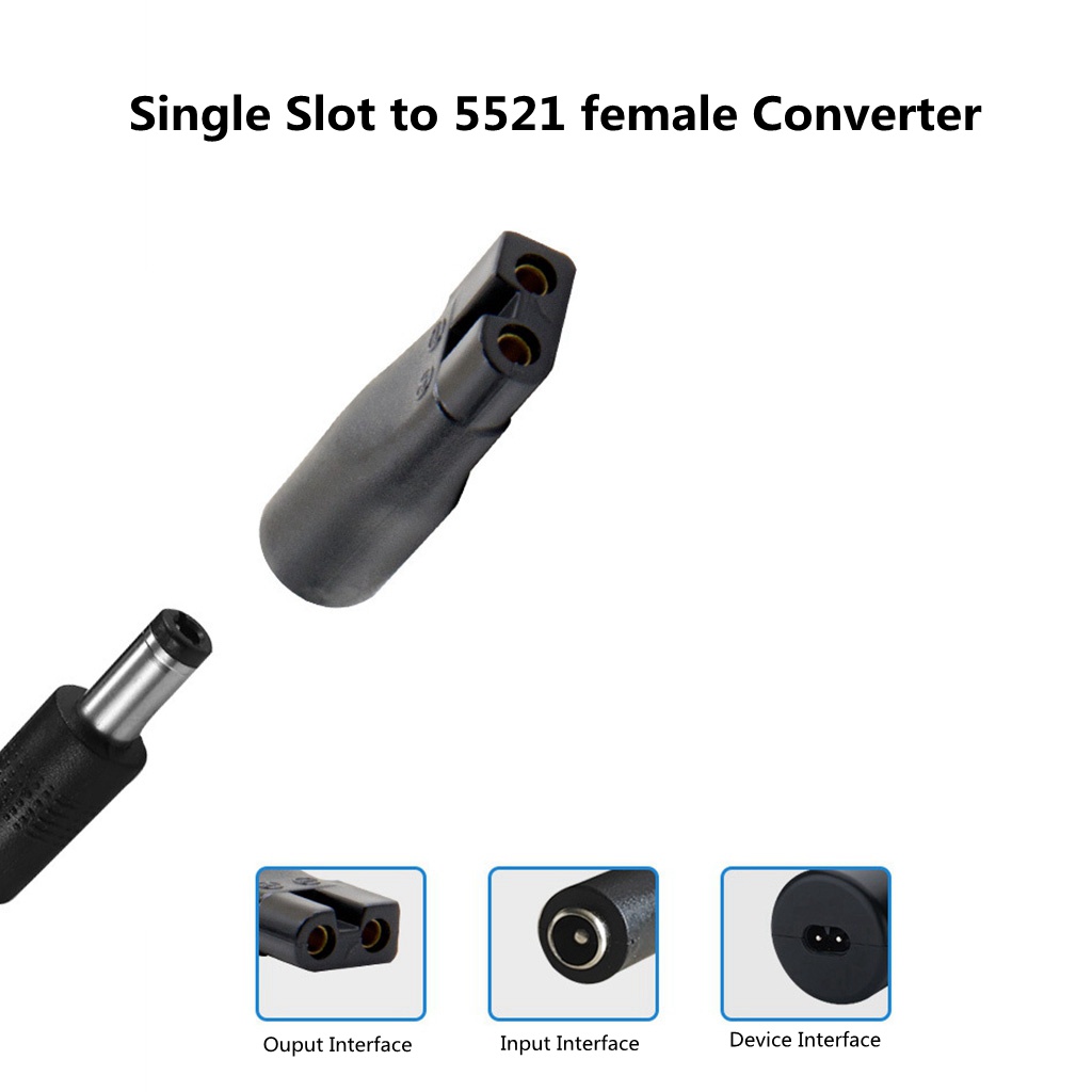 DC Converter for Shaver Hair Clipper DC5.5*2.1mm Male To C8 Tail Female