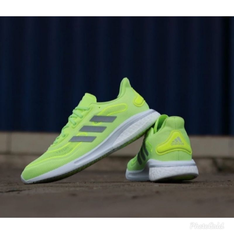 adidas boost lime green