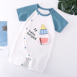 Terno for baby girl boy 1-18 months Jumpsuit Summer Male Female Pure Cotton Newborn Short-Sleeved Romper Thin Style Pajamas Outing Clothes #2