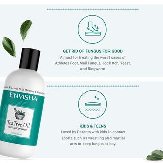 Envisha Foot and Body Wash with 100% Tea Tree Oil All Natural Ingredients for Athlete #2