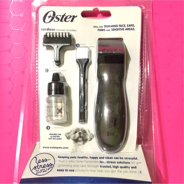 oster cordless pocket trimmer