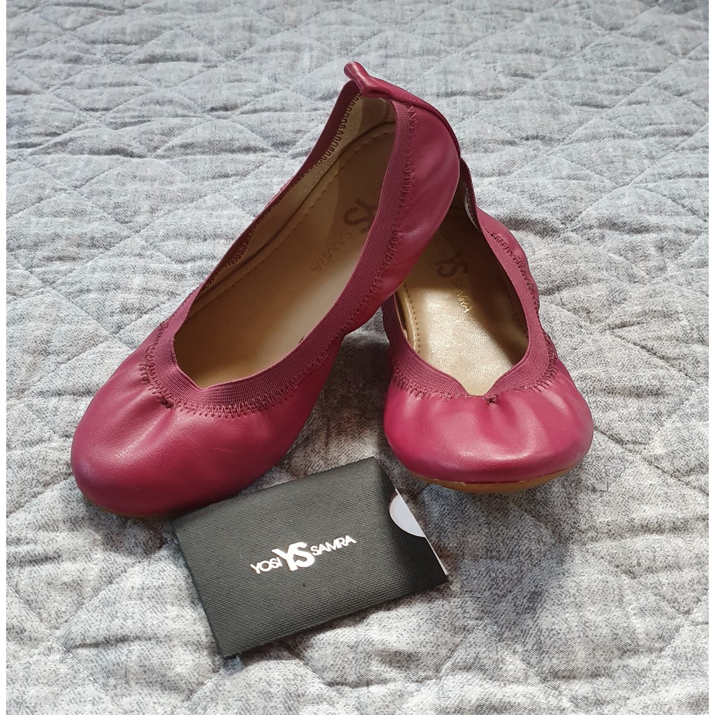 yosi samra pink ballet flats