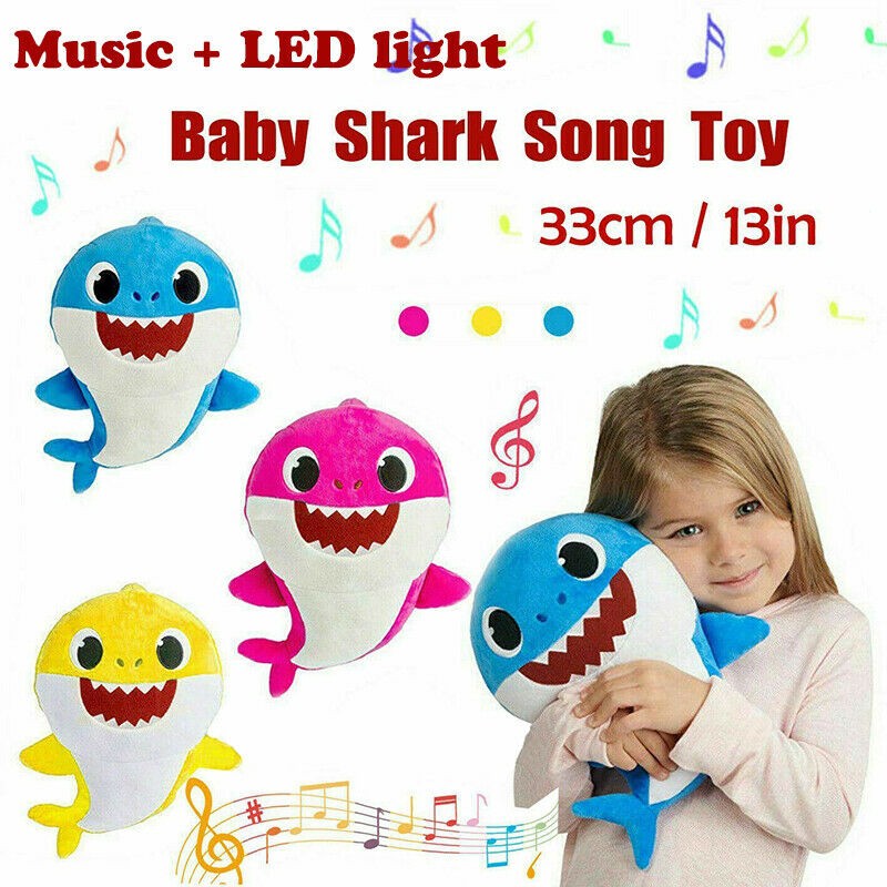 baby shark light singing plush