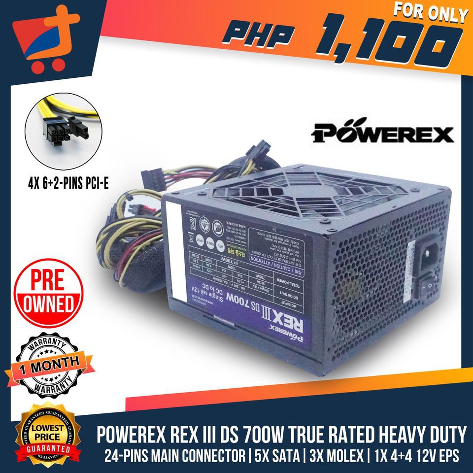 Power Rex III DS 700Watts True Rated Heavy Duty Power Supply TTREND