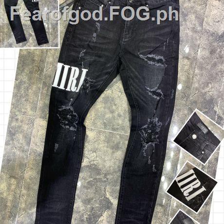 amiri embroidered jeans