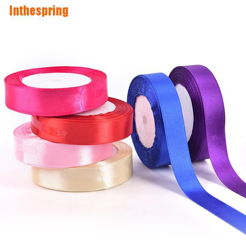 (25 yards/roll) 2cm Satin Ribbon Wholesale Gift Packing Christmas