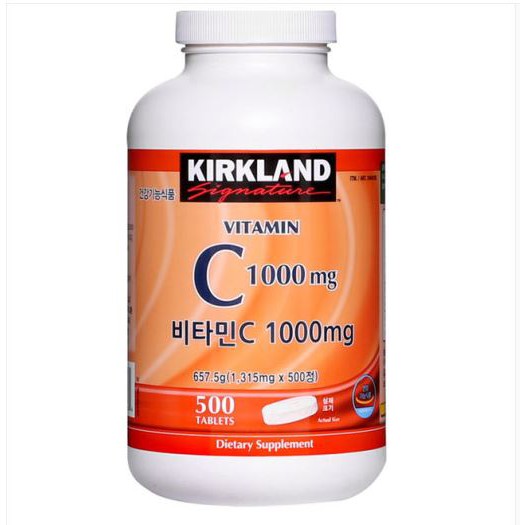 Ready Stock Legit Kirkland Signature Vitamin C 1315mg X 500 Korean Version Shopee Philippines