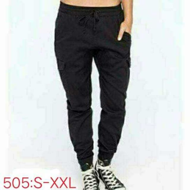 denim jogger pants womens outfit