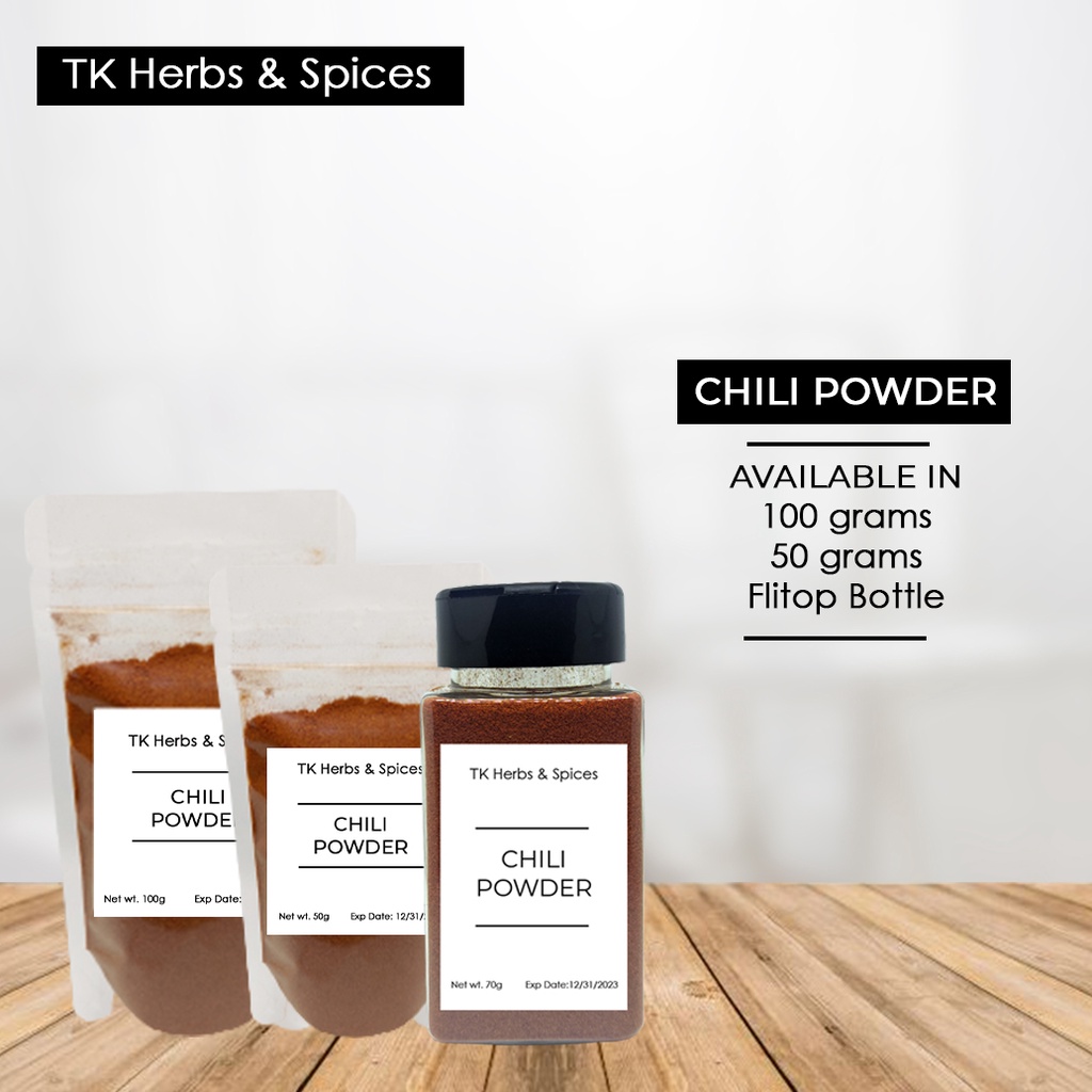 Premium Chili Powder Available in 50g , 100g & Flip top Bottle Shopee