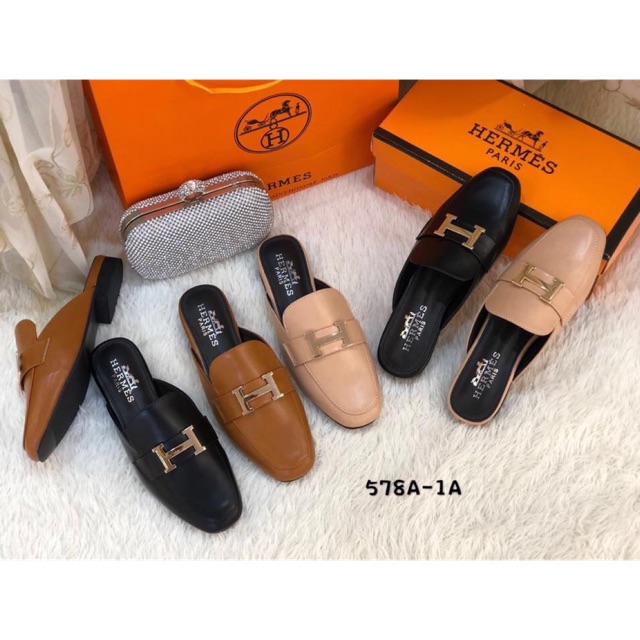 hermes slip on shoes