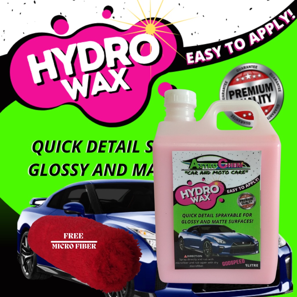 Astrochem hydro wax 1litre Car wax Car shine easy to use wax for car
