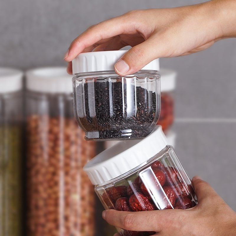 1Pc Plastic Airtight Food Storage Jar / Sealing Tank With Lid For  Multigrain Cereal Rice / Kitchen Cabinet Container Organizer Accessories |  Shopee Philippines