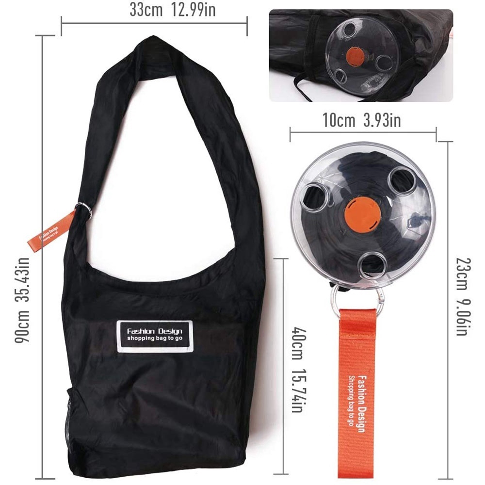 Reusable Shopping Bags, Portable Tote Pouch Clips Reusable Folding Eco  Shopper Shopping Shoulder Bag | Shopee Philippines