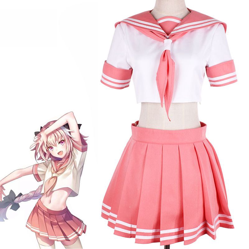 japan anime fate fgo apocrypha astolfo cosplay costume sexy pink school uniform outfit suit shopee philippines japan anime fate fgo apocrypha astolfo cosplay costume sexy pink school uniform outfit suit