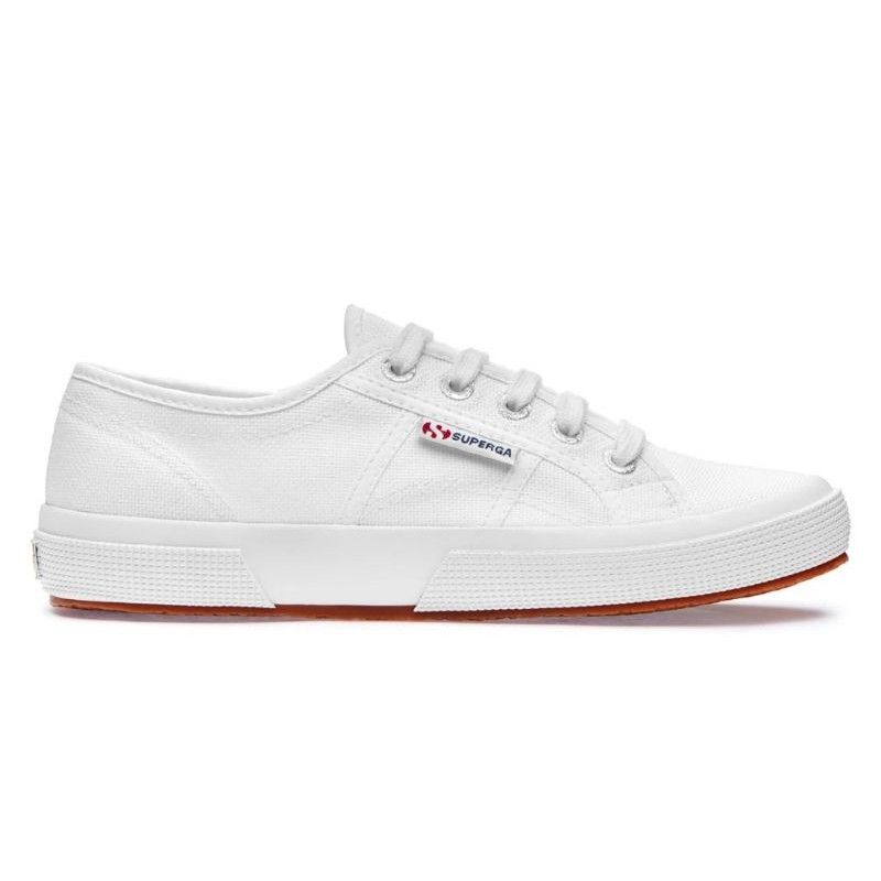white canvas shoes superga