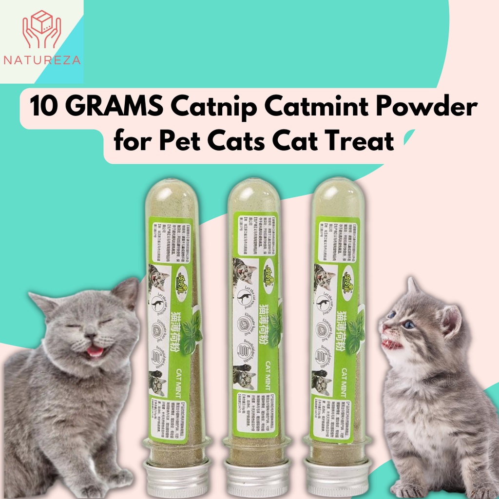 10 GRAMS Catnip Catmint Powder for Pet Cats Cat Treat Shopee Philippines