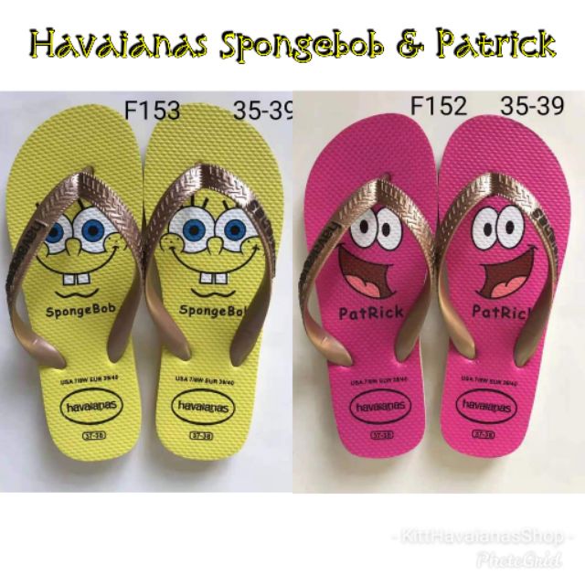 havaianas spongebob