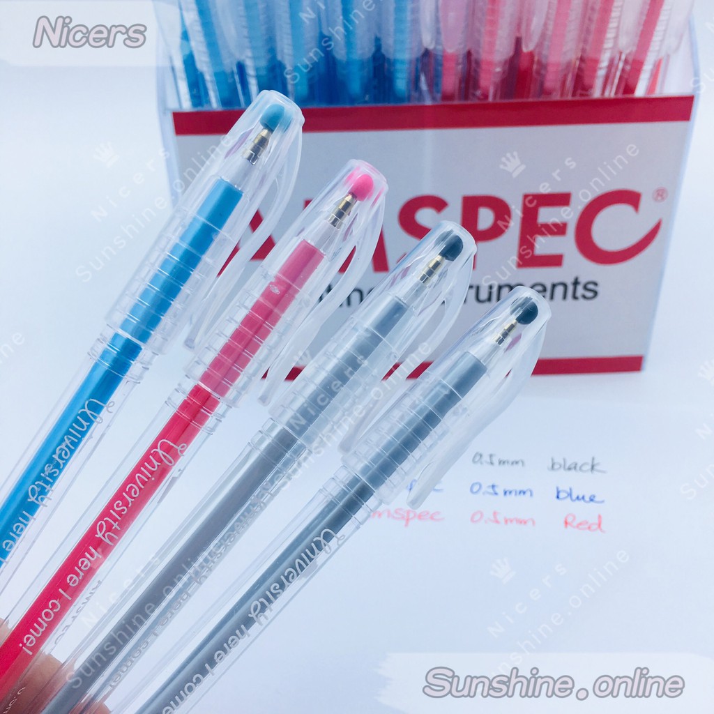 4PCS/set 0.5mm AMSPEC University Here I Come BALL POINT PEN BALLPEN ...