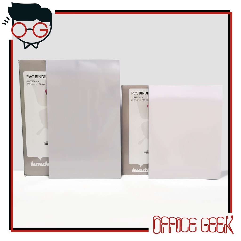 Pvc Binding Cover Short Long Clear 250 Microns 100 Pcs Plastic Cover Letter Legal For Office Shopee Philippines