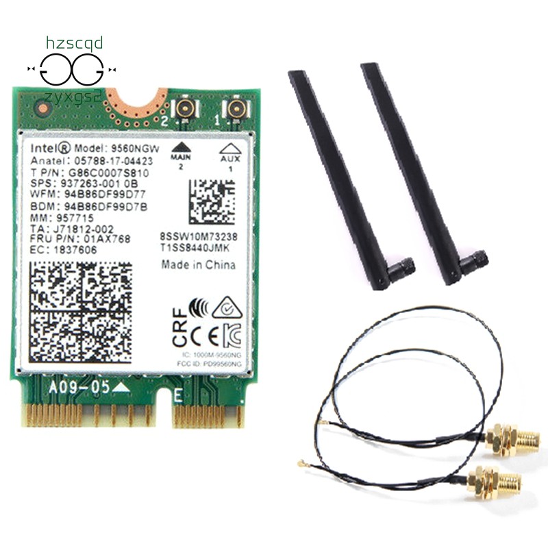 Dual Band Wireless for Intel 9560 AC 9560NGW 1.73Gbps Wifi 802.11Ac ...