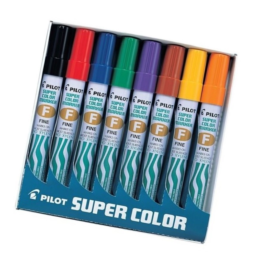 Pilot Super Color Permanent Marker (Fine and Broad) Shopee Philippines