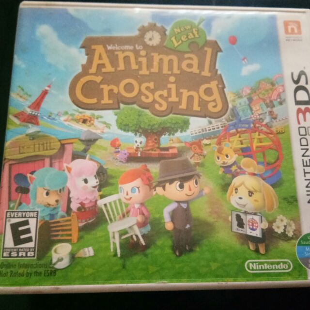 nintendo 3ds with animal crossing