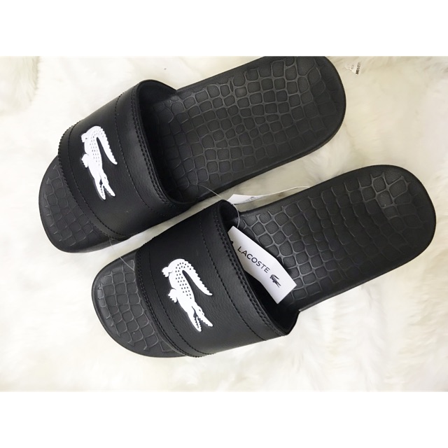 lacoste slides men