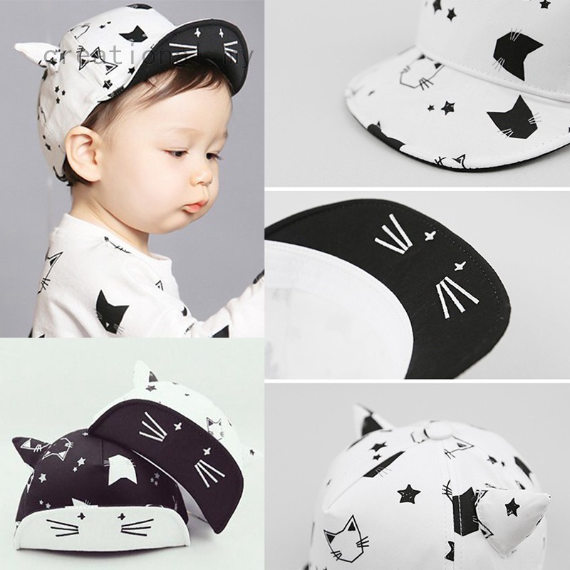 white toddler hat