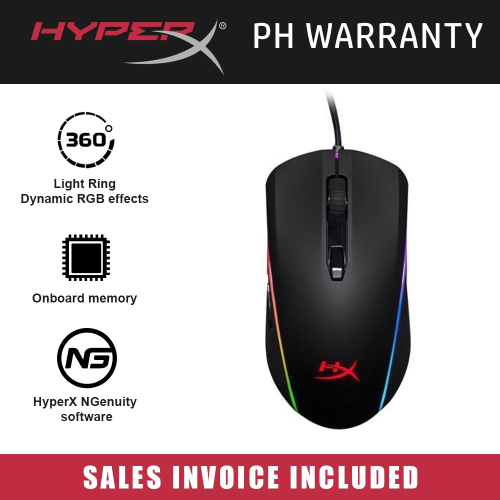 Hyperx Pulsefire Surge Rgb Wired Optical Gaming Mouse Shopee Philippines