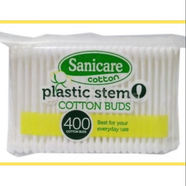 Sanicare Plastic stem cotton buds (400pcs) | Shopee Philippines