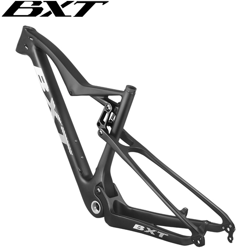 Full Carbon Suspension Mountain Bike Frame 29er Rear Shock Travel 100mm XC Carbon MTB Full