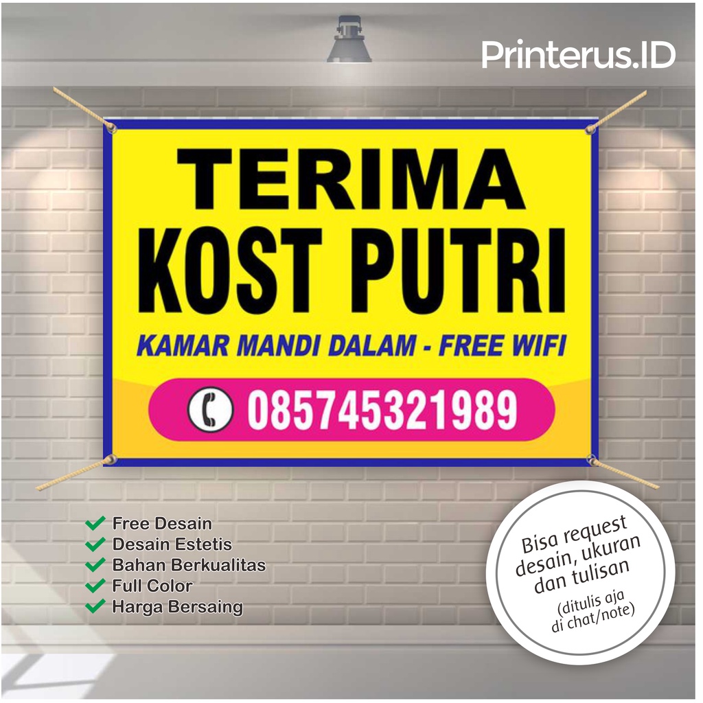 Spanduk BANNER Three Cos 100X100CM | Shopee Philippines