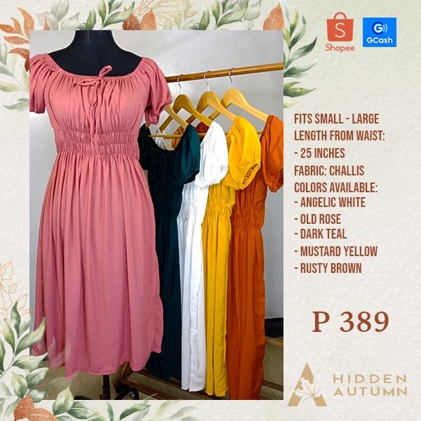 Midi Smocking Dress / Summer Dress (Locally - Made) | Shopee Philippines