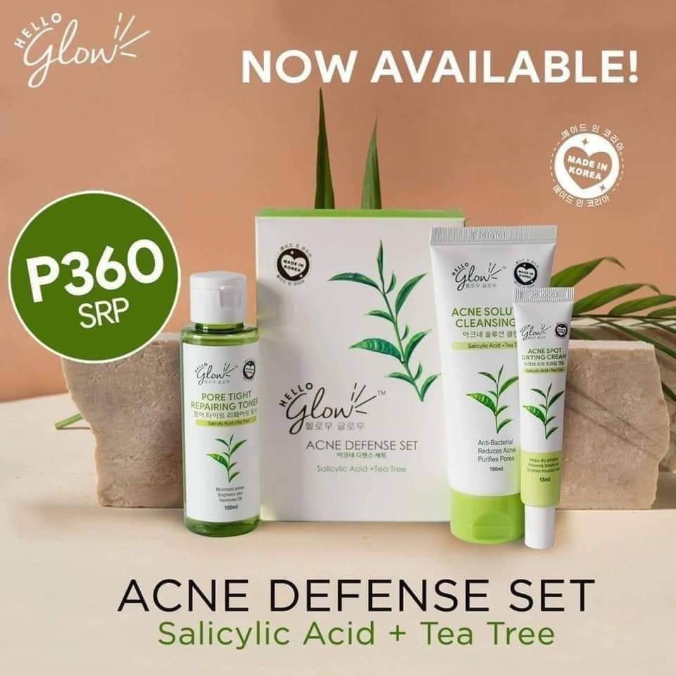 Hello Glow Acne Defense Set | Shopee Philippines