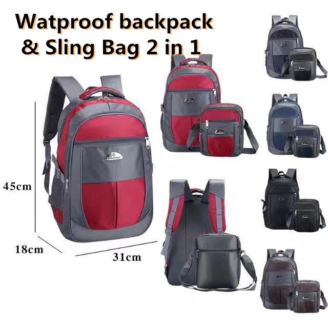 Waterproof Backpack Korean Sling Bag For Men Bags 2 In 1 Hp Samsonite Style Design Backpack Bags Shopee Philippines