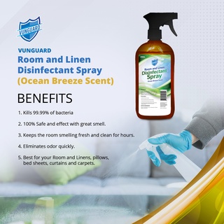 Vunguard Luxurious Room and Linen Disinfectant Spray Ocean Breeze Scent ...