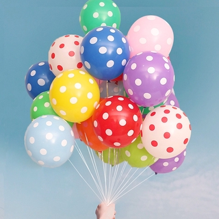 kumozawa 10 Pcs. Polka Dot Balloon Cake Supplies Happy Birthday Party Decoration Letter Foil Globos Balony Banner Baby Shower Balloons #2