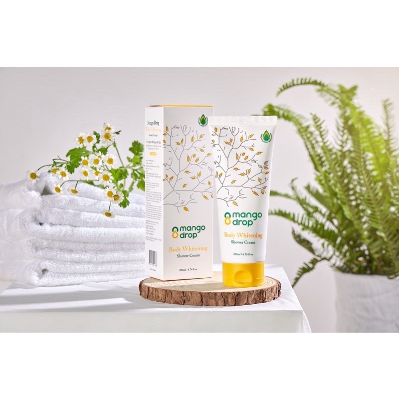 Mango Drop Body Whitening Shower Cream 200ml. Skin Color Bright As Soon