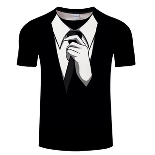 Bow Tie 3D T shirts Summer Men T shirt Tuxedo Retro Tie Suit 3D Print Tshirt Casual Short Sleeve Str #4