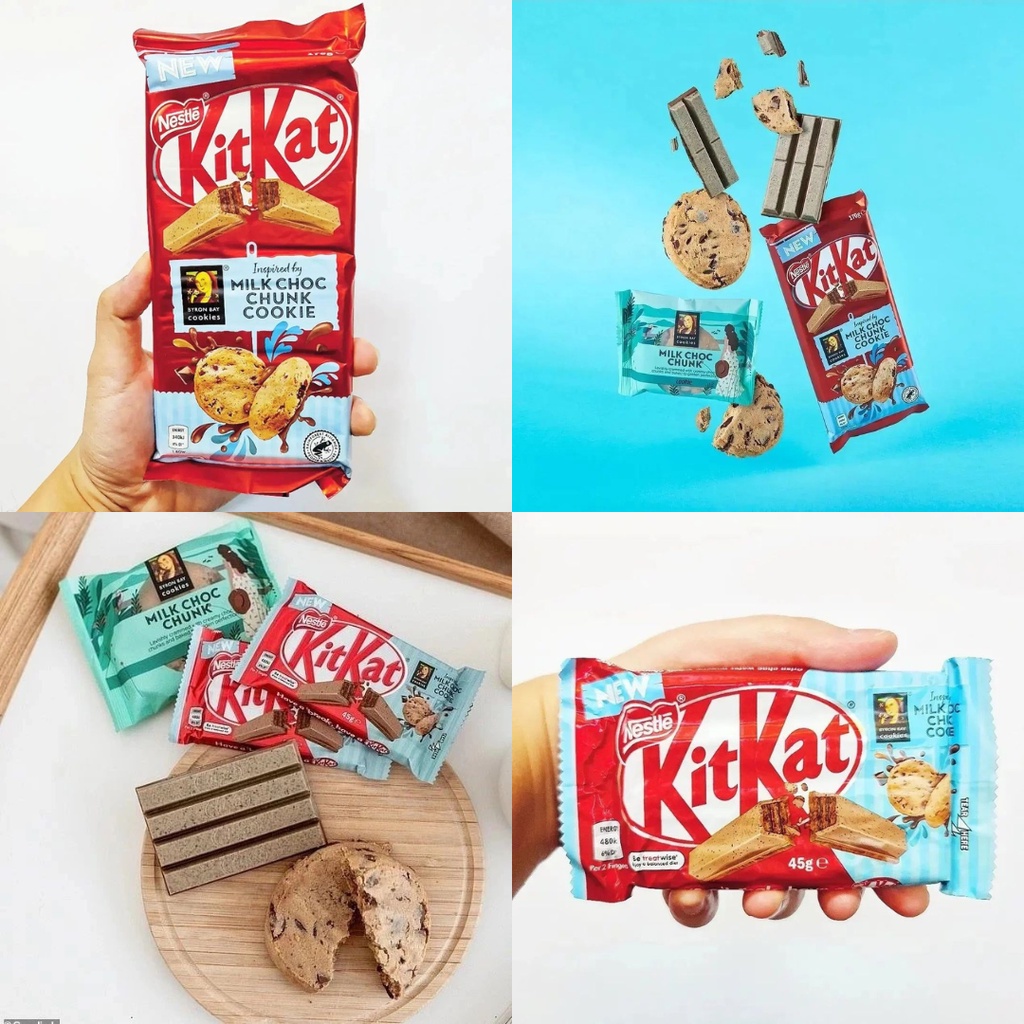 NESTLE KITKAT X BYRON BAY COOKIES MILK CHOC CHUNK COOKIE 170g or 45g