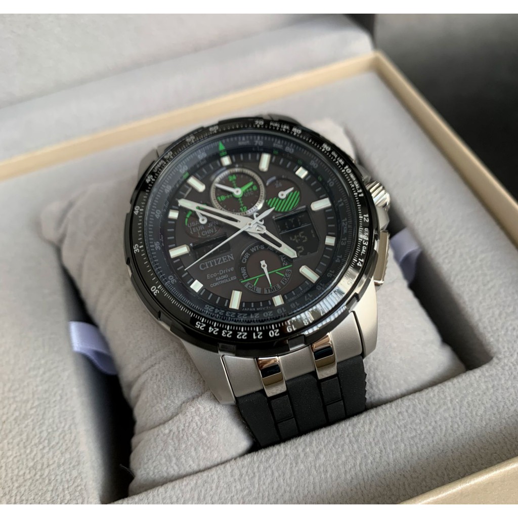 Citizen Promaster Skyhawk AT Watch EcoDrive JY805108E Black Rubber