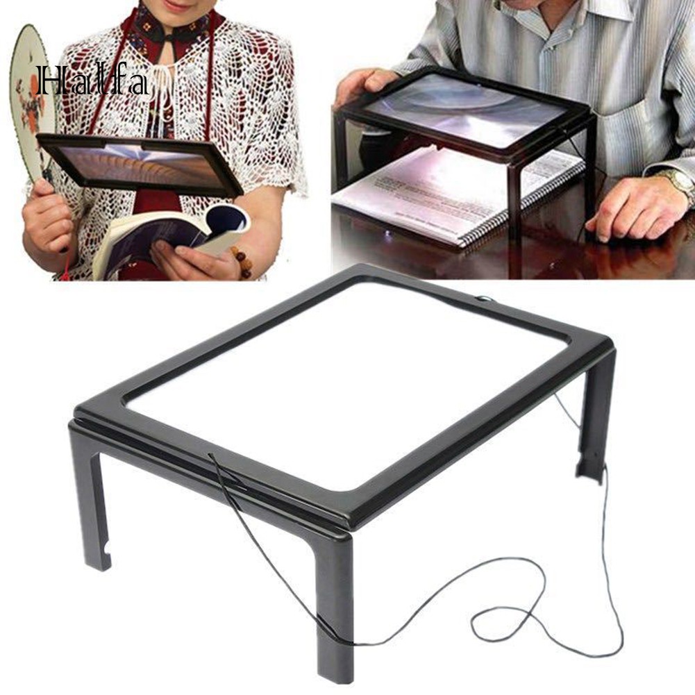 book reading magnifier with light