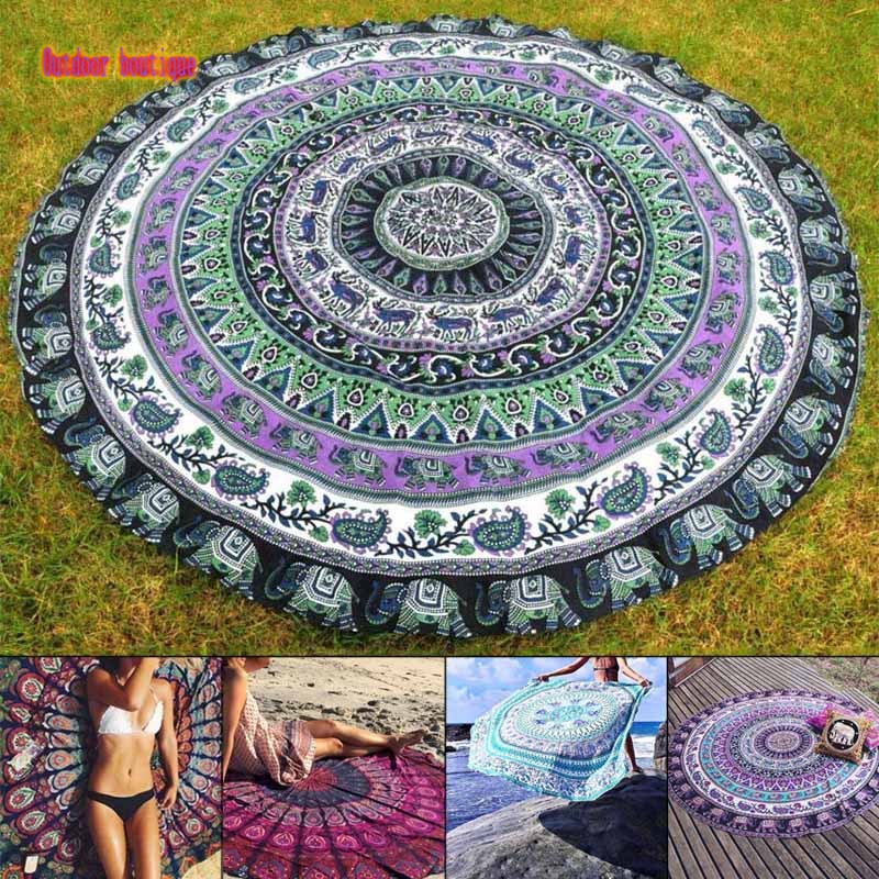 circle beach mat