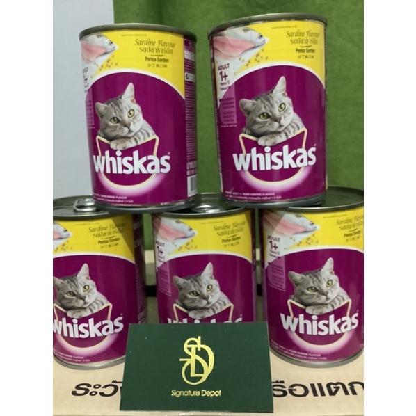 Whiskas Wet Food in can Sardine Flavour 400g Shopee Philippines