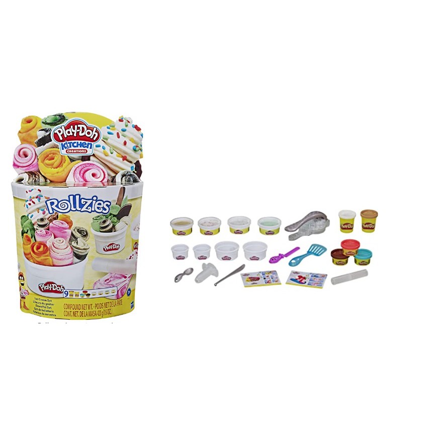4 colors play doh ice cream