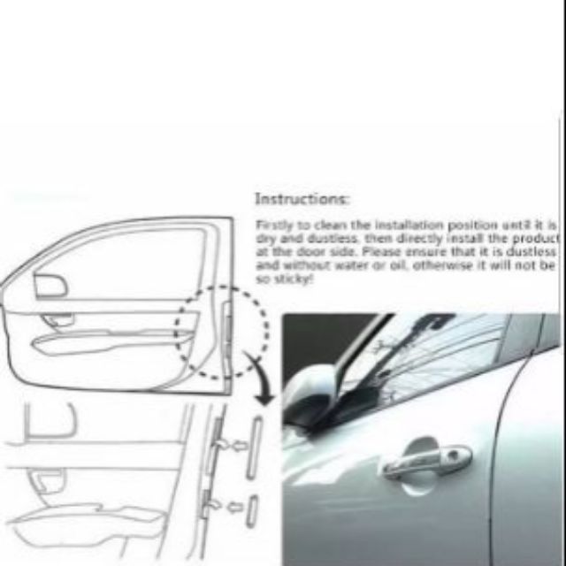 180 Clear Moulding Strip Trim Auto Door Side Air Vent Edge