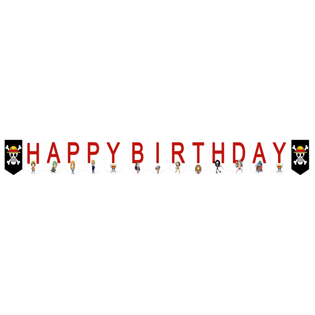 Happy Birthday Banner One Piece One Piece Happy Birthday Banner | Shopee Philippines